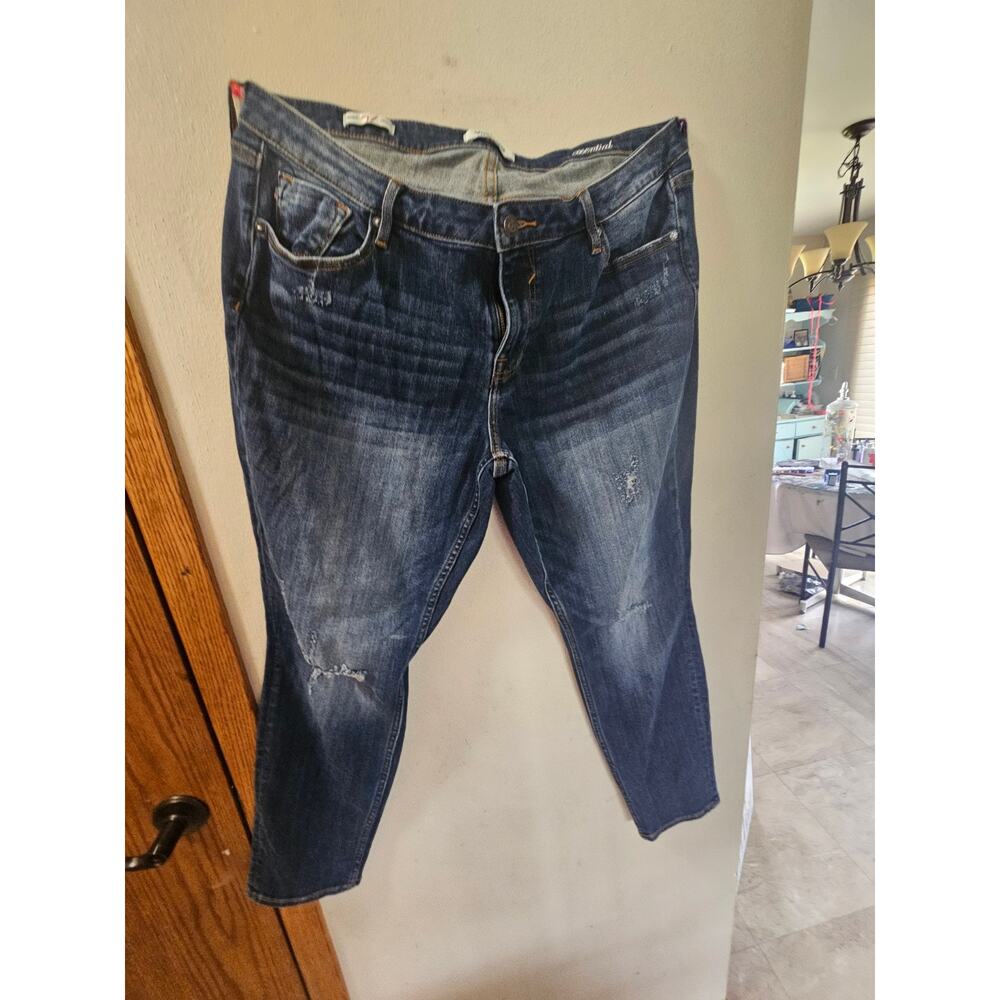 VIGOSS Jagger Skinny Jeans Women’s Size 20 Dark Wash Distressed Stretch Denim - Picture 2 of 7